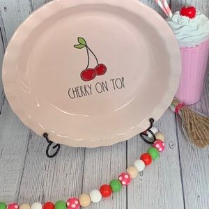 Rae Dunn Cherry On Top Pie Plate 🍒